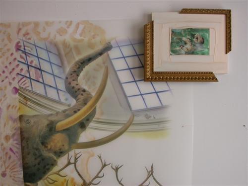 aassc portfolio 005.jpg - Decorating the End of the World. 
(Interference paint, photograph, fragmented frames, 2012) 